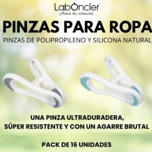 PINZAS PARA LA ROPA (PAQ. 16 Uds.)