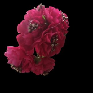 Flores flamenca fucsia Ramillete de flores para el pelo Flores de tela para tocados Accesorios para el pelo invitada boda Flores artificiales buganvilla