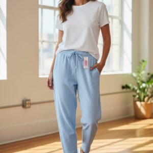 Pantalón Soft Touch – AZUL Pastel (Tallas M a XL)