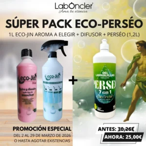 SUPER PACK ECO-PERSÉO 1L ECO-JIN AROMA A ELEGIR + DIFUSOR + PERSEO (1,2 L)