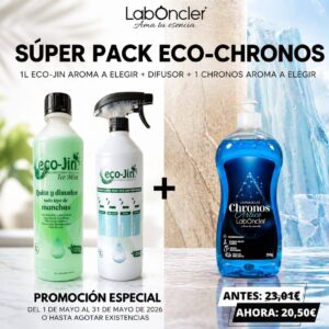 Super Pack Eco-Chronos: Eco-Jin 1L Aroma MINT + Difusor + Chronos