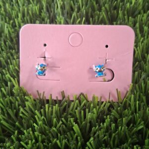 Pendientes Azul "Ohana" en Acero