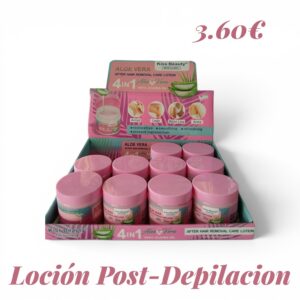 Loción Crema Post-Depilación Kiss Beauty Aloe Vera & Jojoba 4en1
