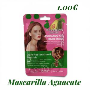 Mascarilla Capilar Avocado Oil Kiss Beauty – Monodosis 25ml