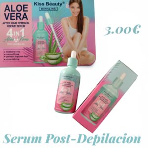 Serum Post-Depilación Kiss Beauty Aloe Vera & Jojoba Oil 4en1 – 100ml