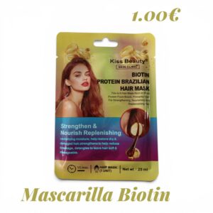 Mascarilla Capilar Biotin Protein Brazilian Kiss Beauty – Monodosis 25ml