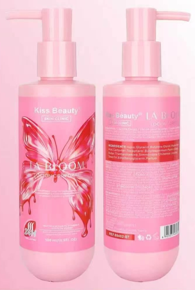 crema corporal hidrante, loción corporal la bloom, kiss beauty skin clinic, crema con manteca de karité, hidratación corporal 24 horas, comprar crema la bloom.